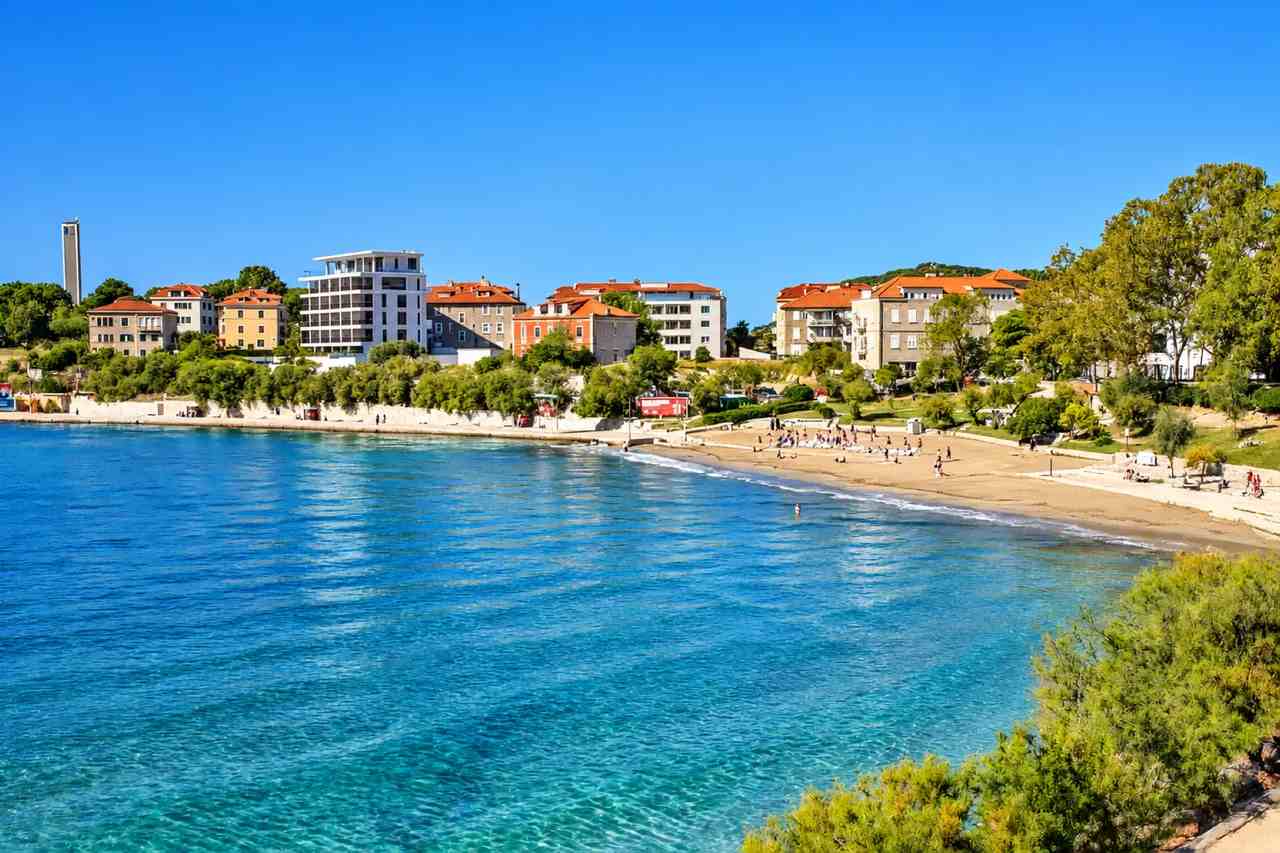 Bačvice Beach and the Split shoreline seen from above